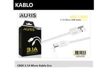 Auris CB20 3.1A Micro Kablo Eco